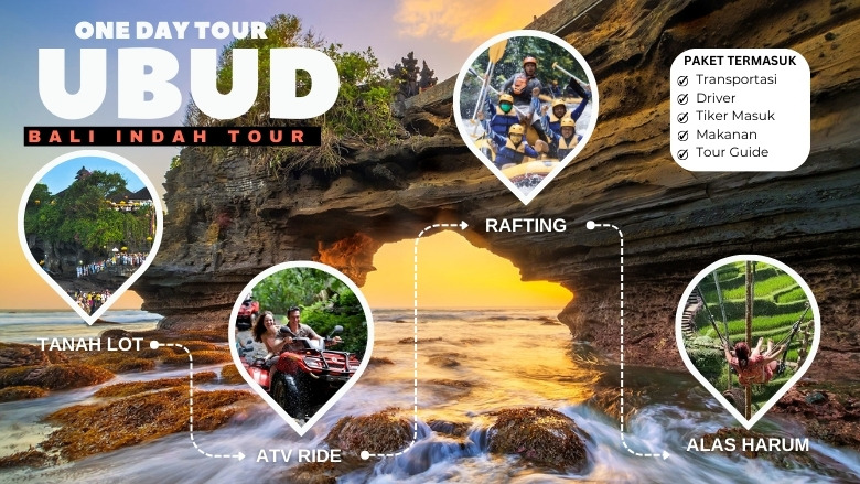 One Day Tour - Ubud (Tanah Lot, ATV & Rafting)